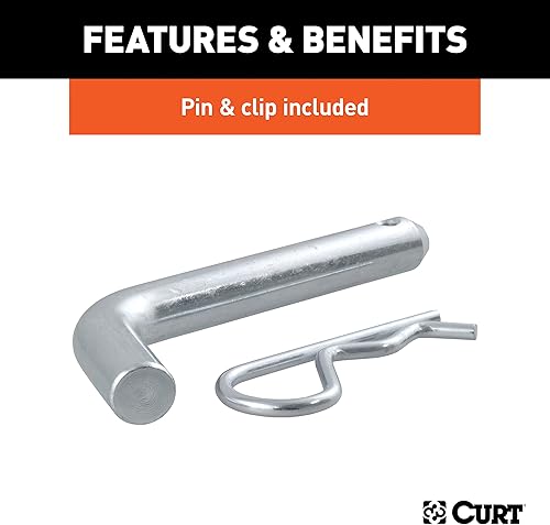 Miniatura 6 de CURT 45154 Fusion - Soporte de enganche de remolque con bola y pasador de 2 pulgadas, se adapta a receptor de 2 pulgadas, 7,500 libras, caída de 4