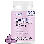 Curist Gas Relief Simethicone 250 mg Softgels (300 Count) - Digestive Relief, Bloating Relief & Anti Flatulence Gas Pills for Adults aids Gas and Bloating Relief (300 Soft gels)