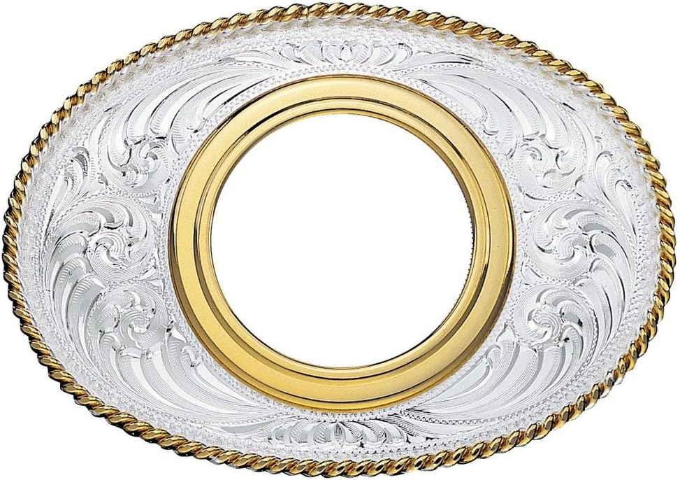 Montana Silversmiths Men's Morgan Dollar Coin Holder Western Belt Buckle Multi One Size