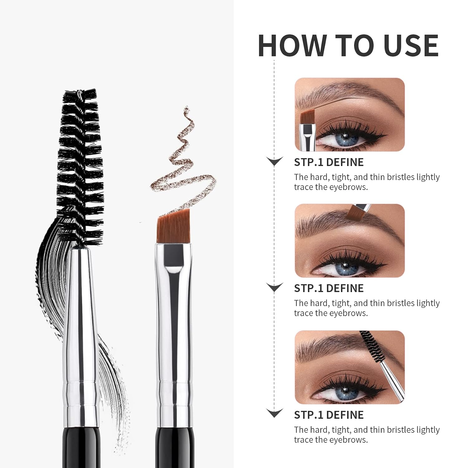 DUcare Eyebrow Brush (Silver)