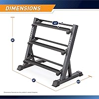 Vista 2 de Estantes Organizadores de Peso Marcy para Mancuernas, Pesas Rusas y Discos