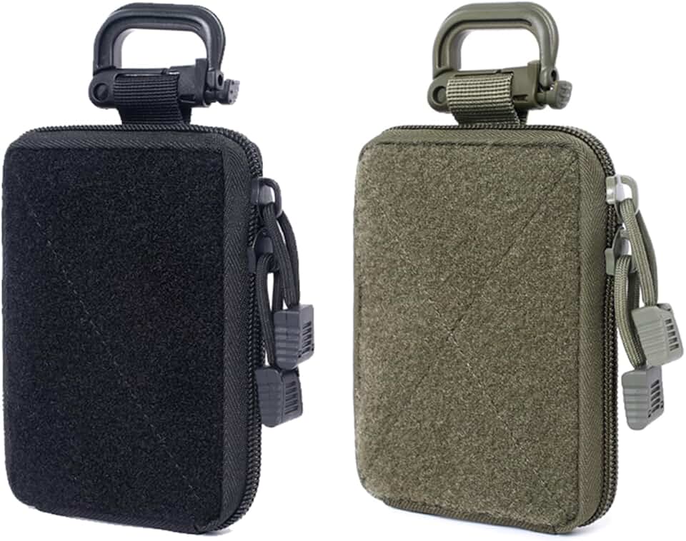 Mini Bolsa Táctica De 2 Uds, Pequeña Bolsa De Almacenamiento, Bolsa De Almacenamiento Médico, Pequeña Bolsa De Herramientas para Exteriores, Riñonera Colgante para Hombre, Billetera Táctica