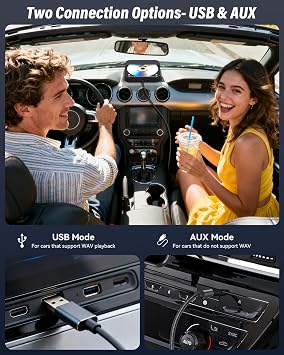 CD Player for Car,MONODEAL External Portable Car CD Players with AUX Cable & Remote Control,Universal USB CD Player for Vehicle,Laptop,TV,Computer,for Android 4.4 and Above Navigation