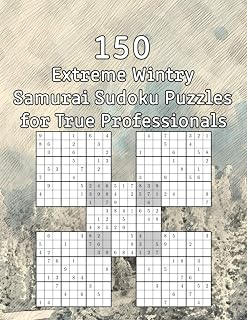 150 Extreme Wintry Samurai Sudoku Puzzles for True Professionals: Logic Puzzles incl. Solutions | also perfect as a Gift for Teenagers, Adults, Grandparents and Seniors