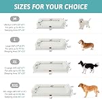 COZY KISS Ultra Soft Faux Lit en fourrure de lapin pour chiens extra grands – Couvercle de mousse orthopédique 48"x35" amovible & Doublure imperméable, Crème