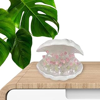 Abajur Tulipa | Shell Floral Tulip Night Light Romântico,Luz noturna floral simulada, romântico, crianças, casal, amigos, presente, quarto, dormir, mesa cabeceira, decoração casa Kumprohu