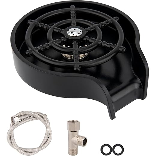 KOOHOAMZ Glass Rinser - Automatic Washer, Matte Black