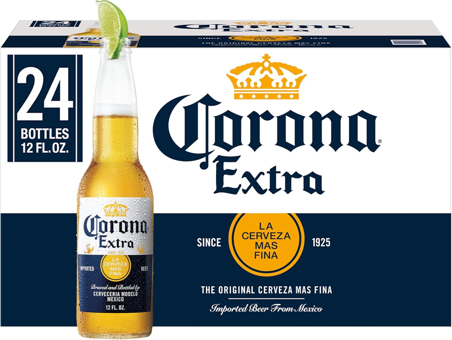 Corona Extra Import Beer, 24 pk, 12 fl. oz. Bottles, 4.6% ABV