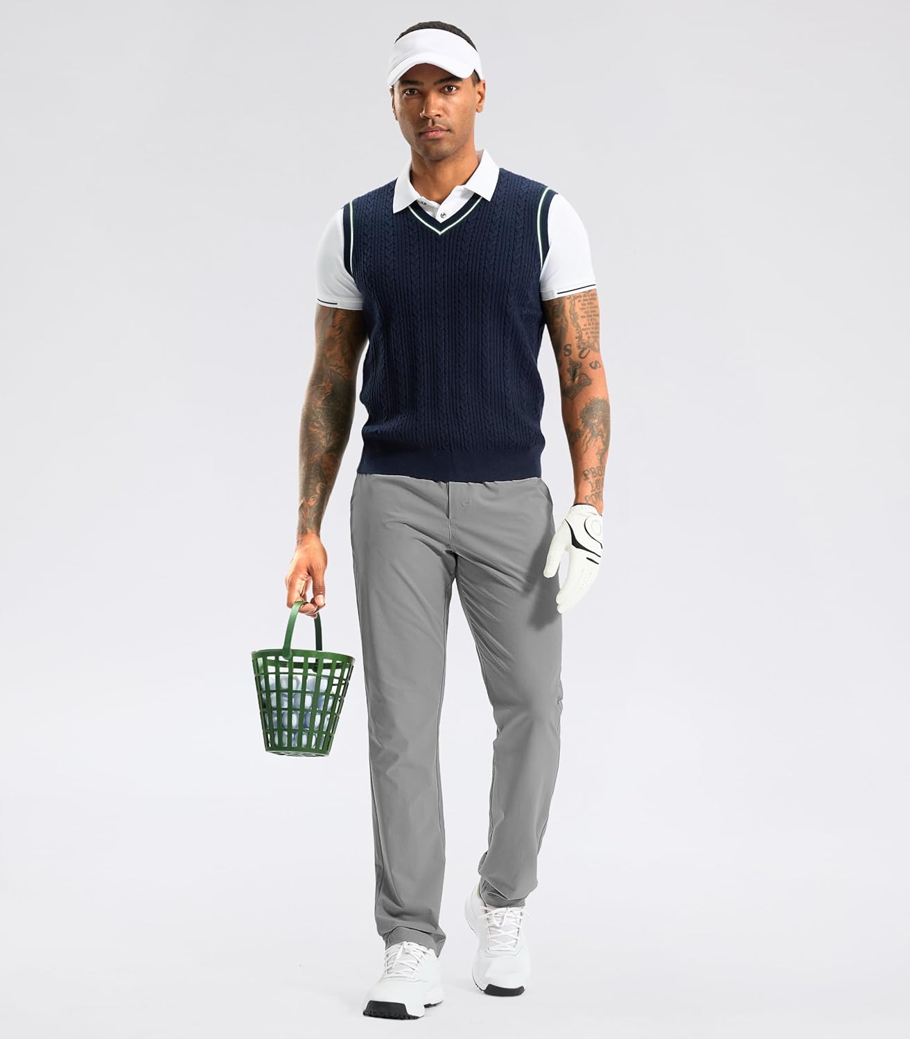 Soothfeel Mens Golf Pants Classic Fit Stretch Work Dress Pants 30"/32"/34" Quick Dry Lightweight Casual Trousers with Pockets - Image 3