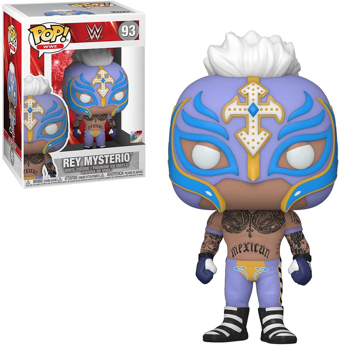POP WWE: Rey Mysterio Funko Pop! Vinyl Figure (Bundled with Compatible Pop Box Protector Case) Multicolored 3.75 inches