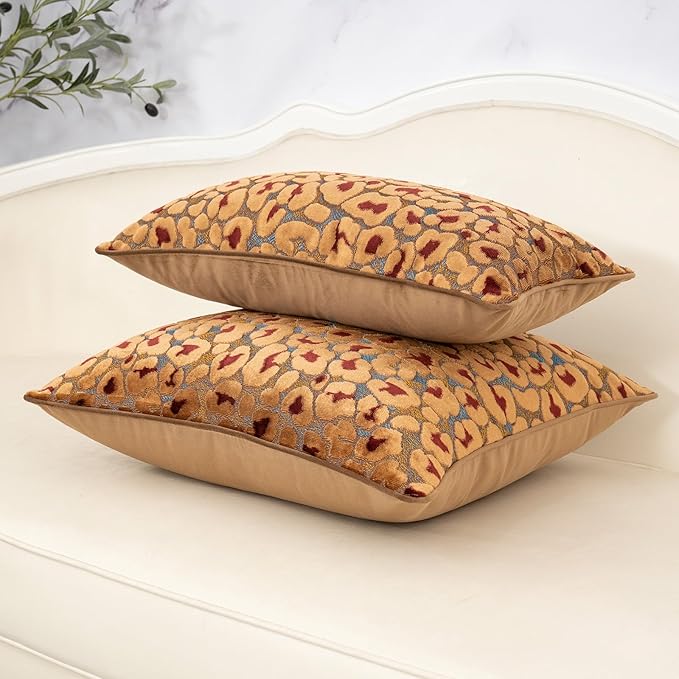 Funda de Almohada Decorativa 45 x 45 cm Velvet Floral Cierre miniatura 4