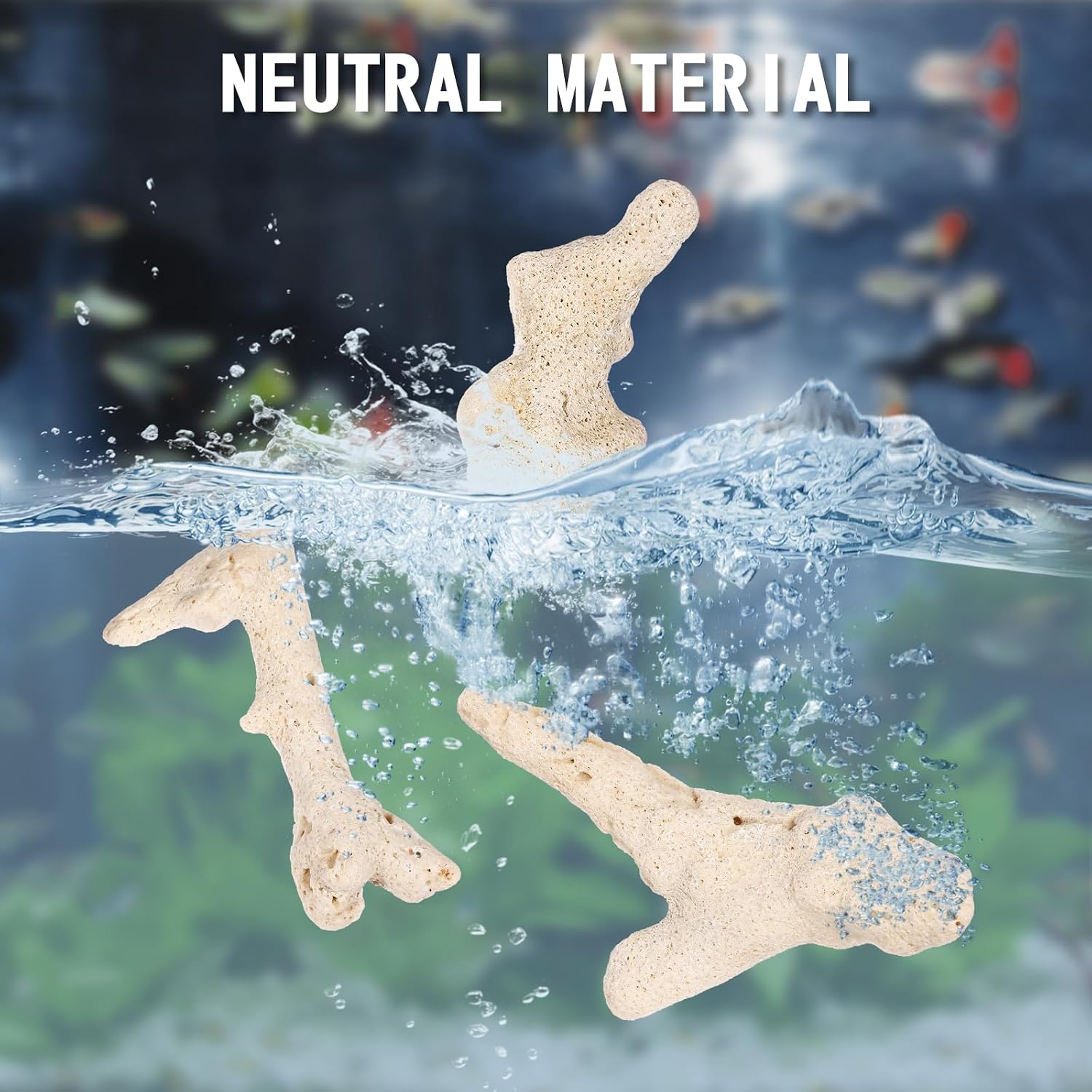 ULTECHNOVO 3-11cm 500g Aquarium Decorative Gravel Natural Crushed Rocks Coral Fish Tank Gravel Decor Aquarium Filters Layout Ornaments for Ponds for Deco