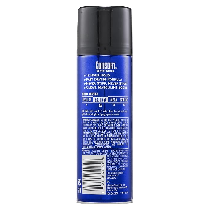 Spray para cabello hombre extra fuerte 8.30 oz miniatura 2