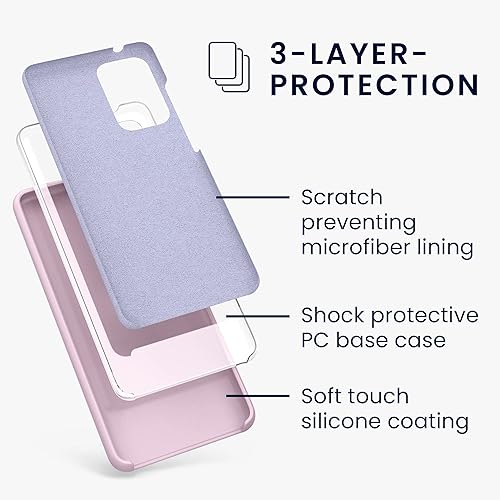 Miniatura 2 de kwmobile Funda compatible con Samsung Galaxy A52  A52 5G  A52s 5G - Funda de silicona TPU con acabado suave - Malva