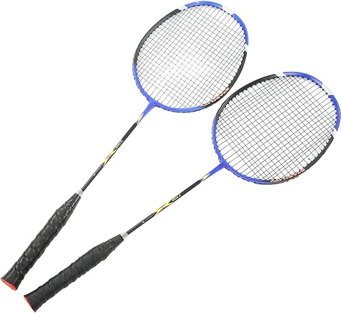 Miniatura 8 de 2Pcs Badminton Rackets Set for Outdoor Backyard Games Recreational Game Beginners Badminton Racket Carbon Alloy Ultra Light Sports Accessory for