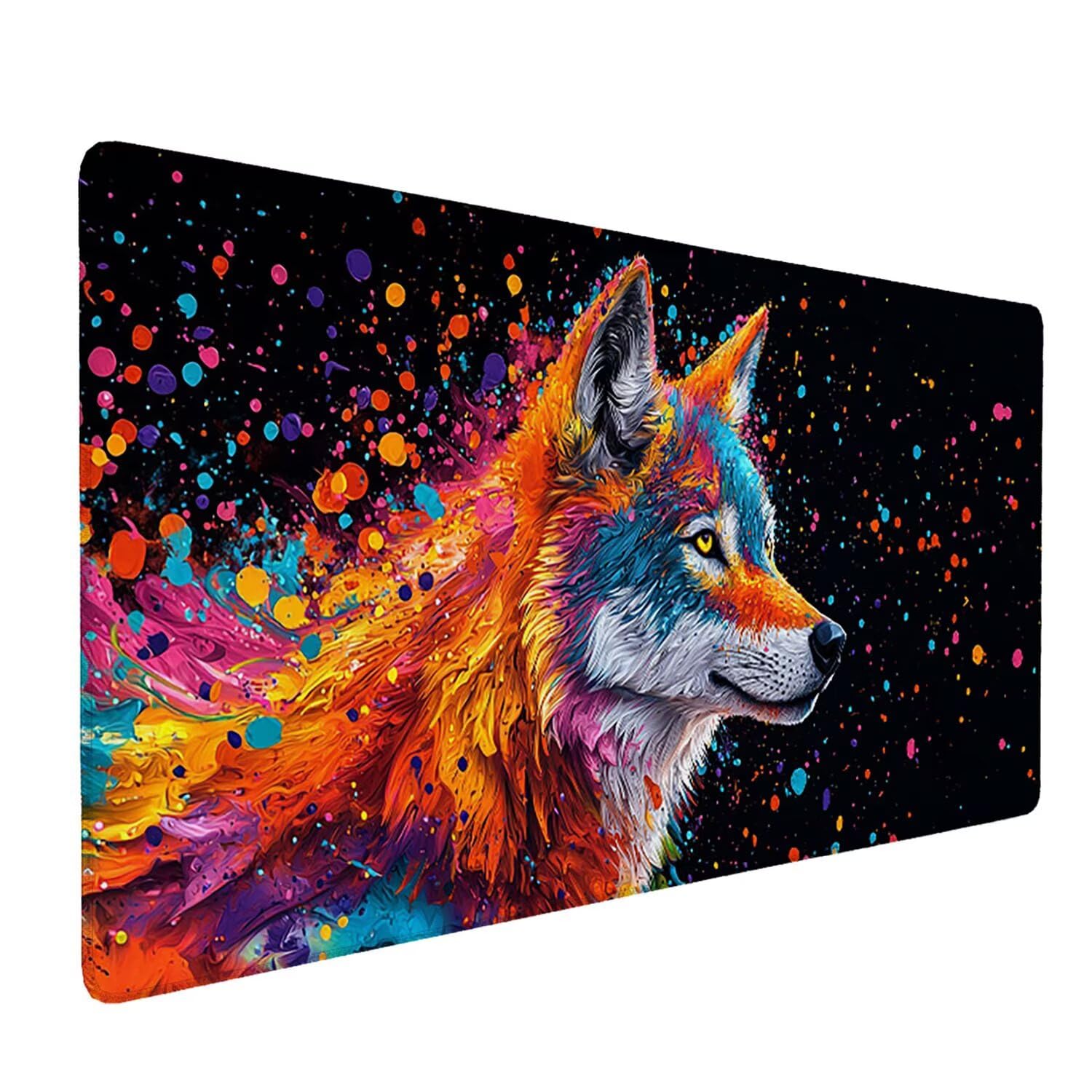 Podkładka pod mysz do gier, 1600 x 800 mm, XXL, duża gamingowa podkładka pod mysz, wodoodporna podkładka pod mysz, długa podkładka na biurko z przeszytymi krawędziami, mata na biurko z gumową podstawą