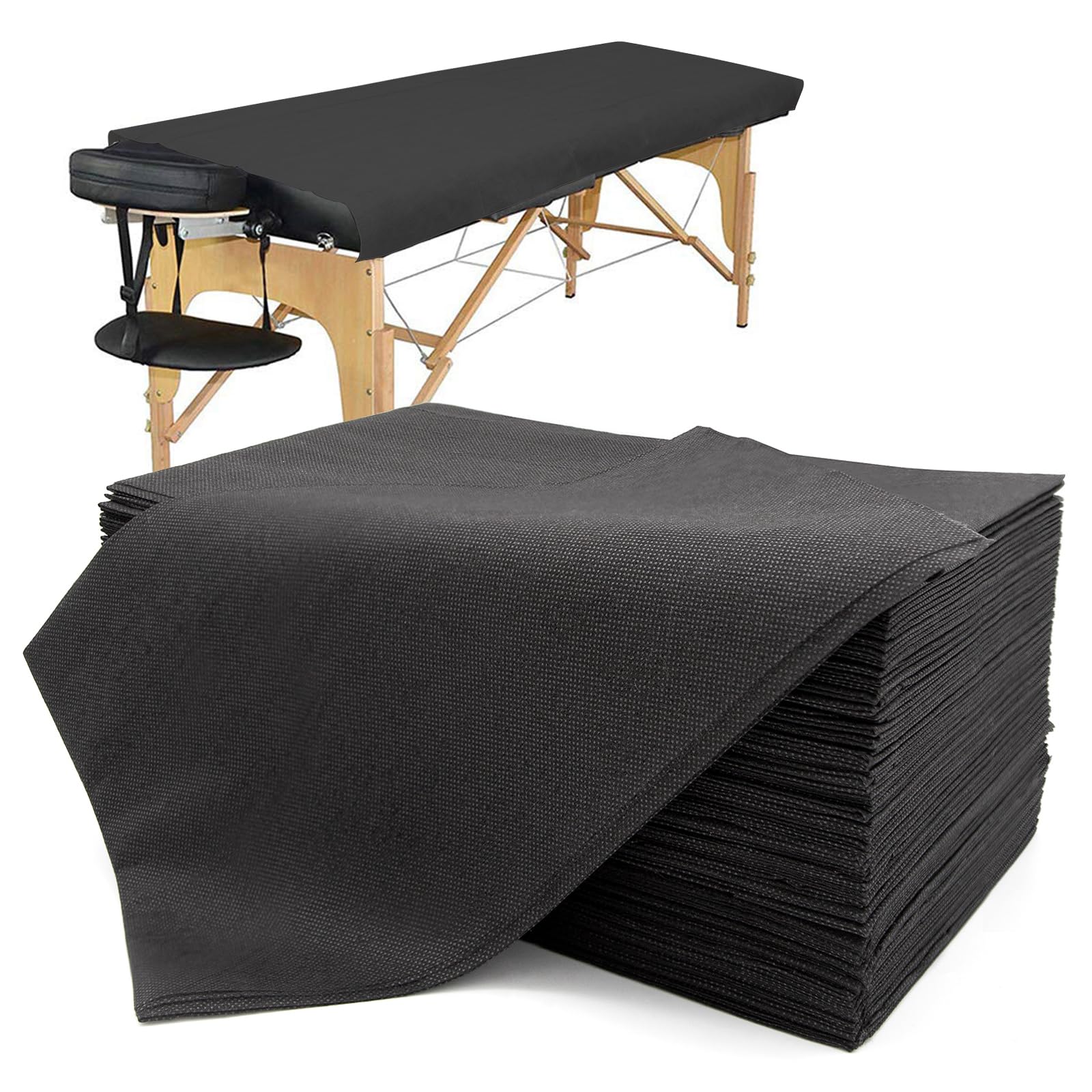 50PCS Sábanas Desechables, 80 x 180cm Sábanas Desechables para Camillas, Sábana de Camilla Desechable Sábanas Desechables no Tejidas para Masajes, Belleza, SPA