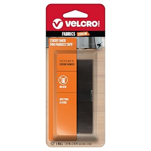 VELCRO Brand Sticky Back for Fabrics 24 x 3 4 Tape with Adhesive No Sewing Needed Cut Strips
