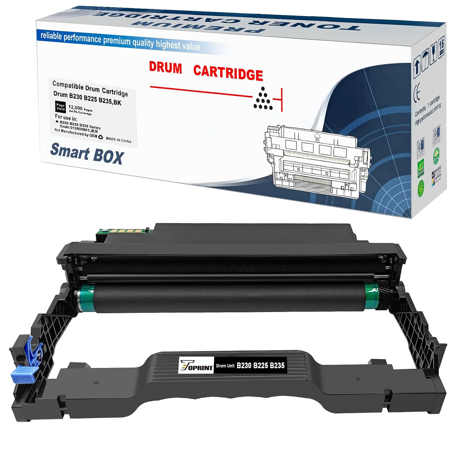 TOPRINT Compatible Drum Unit Imaging Drum Cartridge B230 B225 B235 013R00691 Black 12000 Pages for Xerox B225 B225dni B230... - Review, Price and Buying Guide