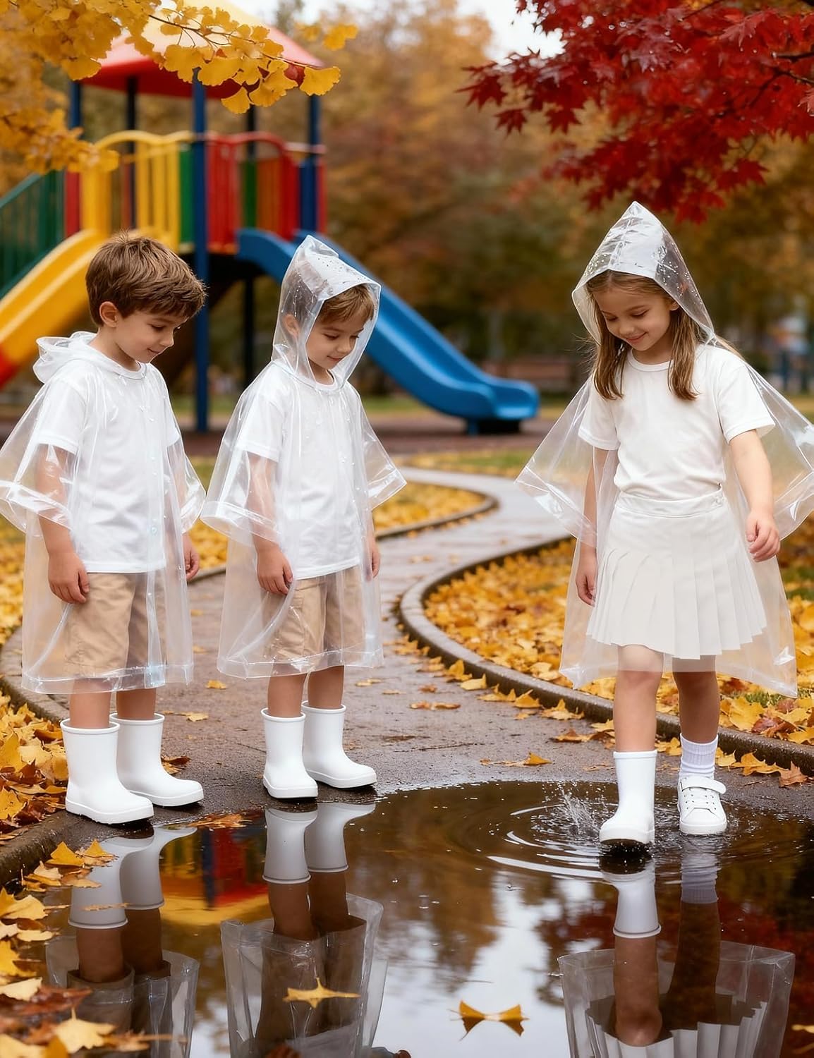 Rain Ponchos for Adults, Kids & Family - 4, 8, 9 & 16 Pack Options - Extra Thick, Tear-Resistant with Hood