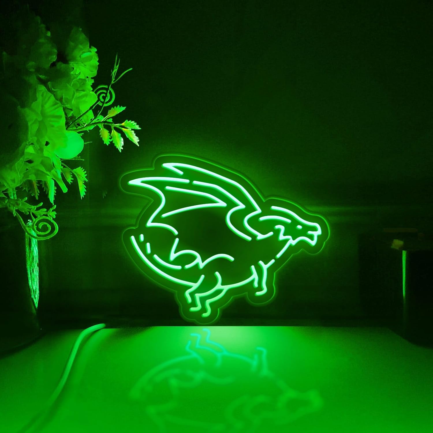 Dragon Led Light Box, Wall Art Decor, Neon-Like RGB Desktop Decorations, Bedroom Decor (RGB Light, Small Size)