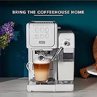 Vista 7 de Mr. Coffee One-Touch CoffeeHouse - Cafetera para café expreso, capuchino y café con leche, compatible con cápsulas de espresso (ESE) de fácil Blanco