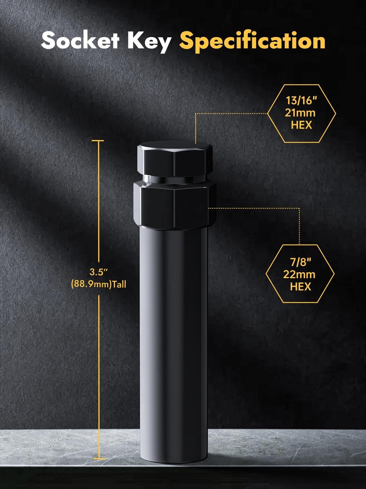 まの Amazon.com: MIKKUPPA 2pcs 7 Point Spline Lug Nuts Socket Key - for