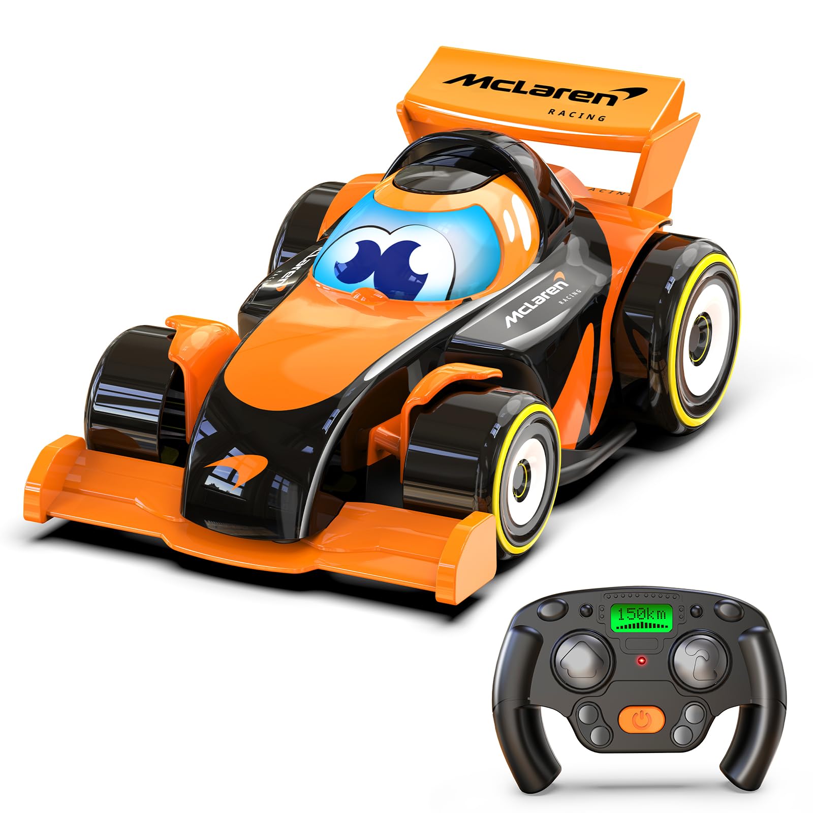 AEROQUEST McLaren Racing Modellauto Cartoon Ferngesteuertes Auto ab 2+ Jahre Jungen McLaren Formula Rennauto Spielzeug Modell und Geschenk für Kinder Erwachsene Motorsport Fan Geburtstagsgeschenk