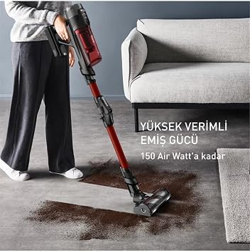 Tefal TY9A73WO X-Force Flex 13.60 Animal Care Kablosuz Şarjlı Dikey Süpürge - 150 Air Watt