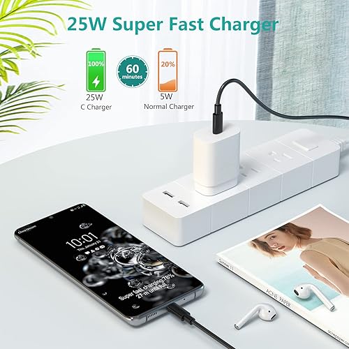 Miniatura 3 de Costyle - Bloque de carga USB C, paquete de 3 unidades de 25 W, cargador súper rápido tipo C, compatible con iPhone 15141312 Mini11 Pro