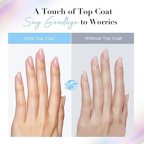 Miniatura 5 de AZUREBEAUTY Top Coat Esmalte de uñas transparente, de secado rápido, de larga duración, brillo brillante, fórmula de secado al aire, acabado suave,