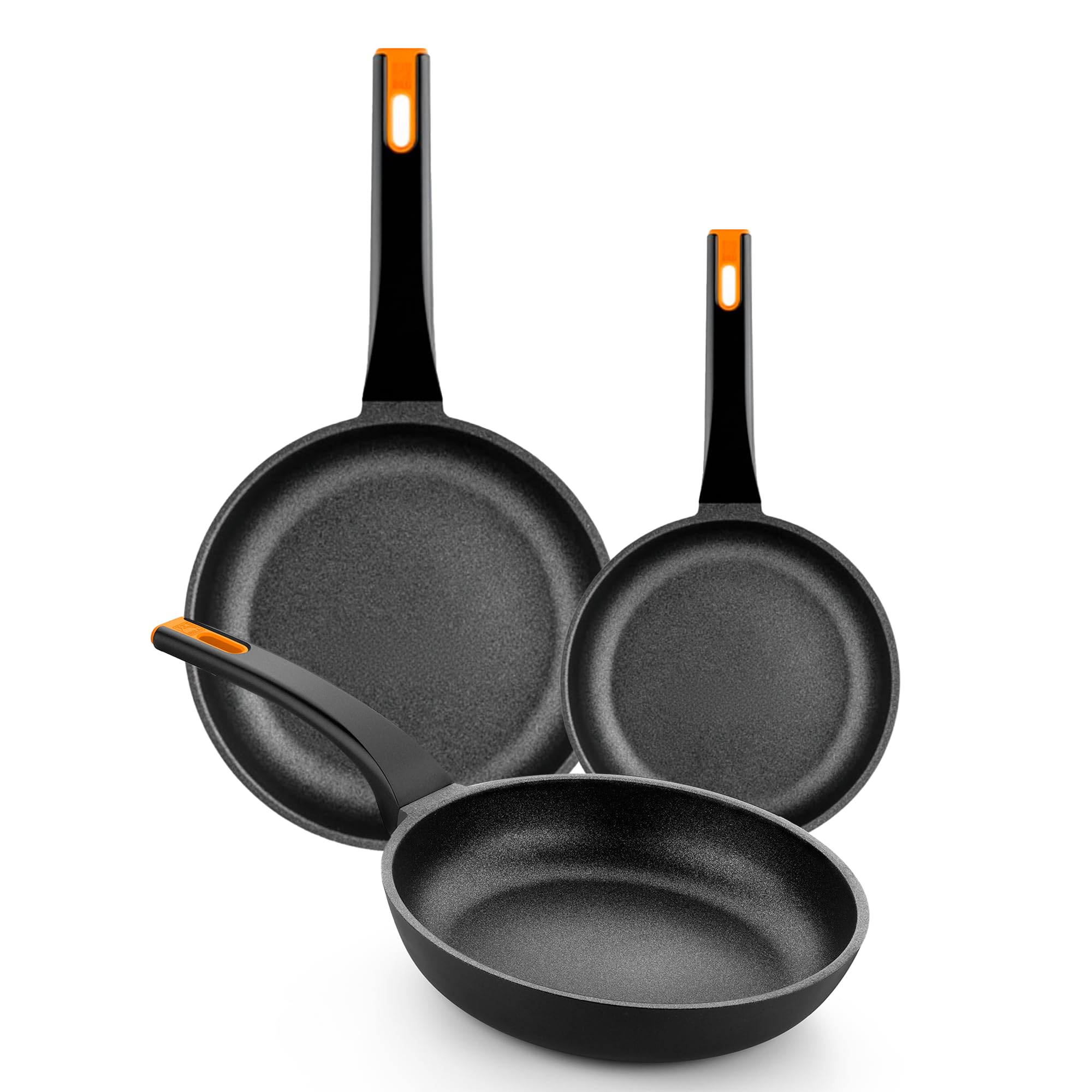 BRA COOKWARE Efficient Pro 3-Piece Nonstick Fry Pan Set | 8+9.5+10.2 In