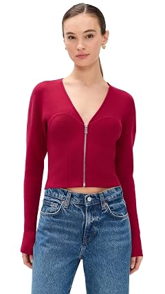 Good American Womens Bustier Sweater