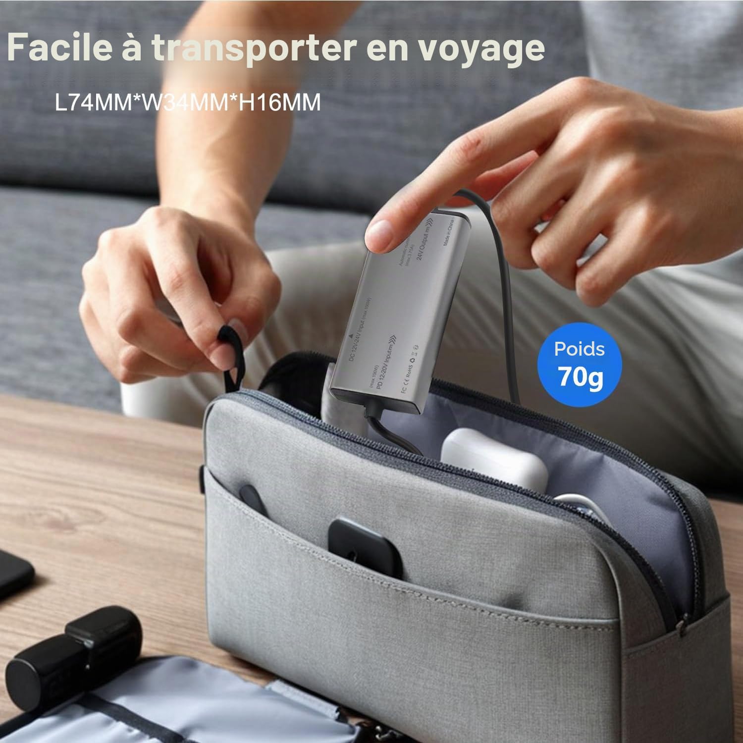 STAIGO Câble d'alimentation USB-C ResMed S10 PD pour Resmed S10/AirSense 10/AirCurve 10 Convertisseur DC