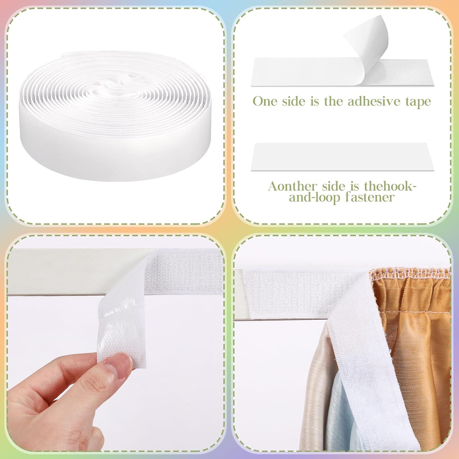 Oudain Boho Table Skirt for Teacher Desk 29.5 inch x 13.8 ft Boho Colorful Wrinkle Table Cover Skirt Bohemia Birthday Party Decorations for Classroom Kidney Shaped Desk Back to School Supplie