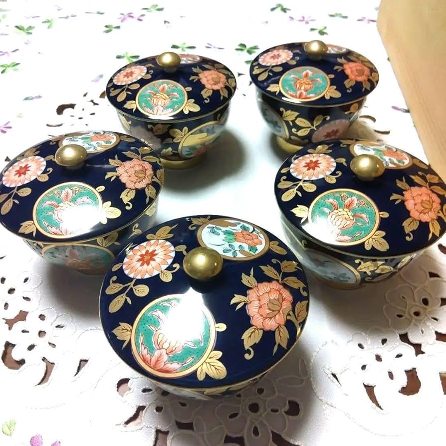 有田焼　古伊万里　金彩　清右衛門作　汲出揃 Amazon.co.jp: 有田焼 清九窯 清右衛門作 急須 蓋付湯呑み揃5客