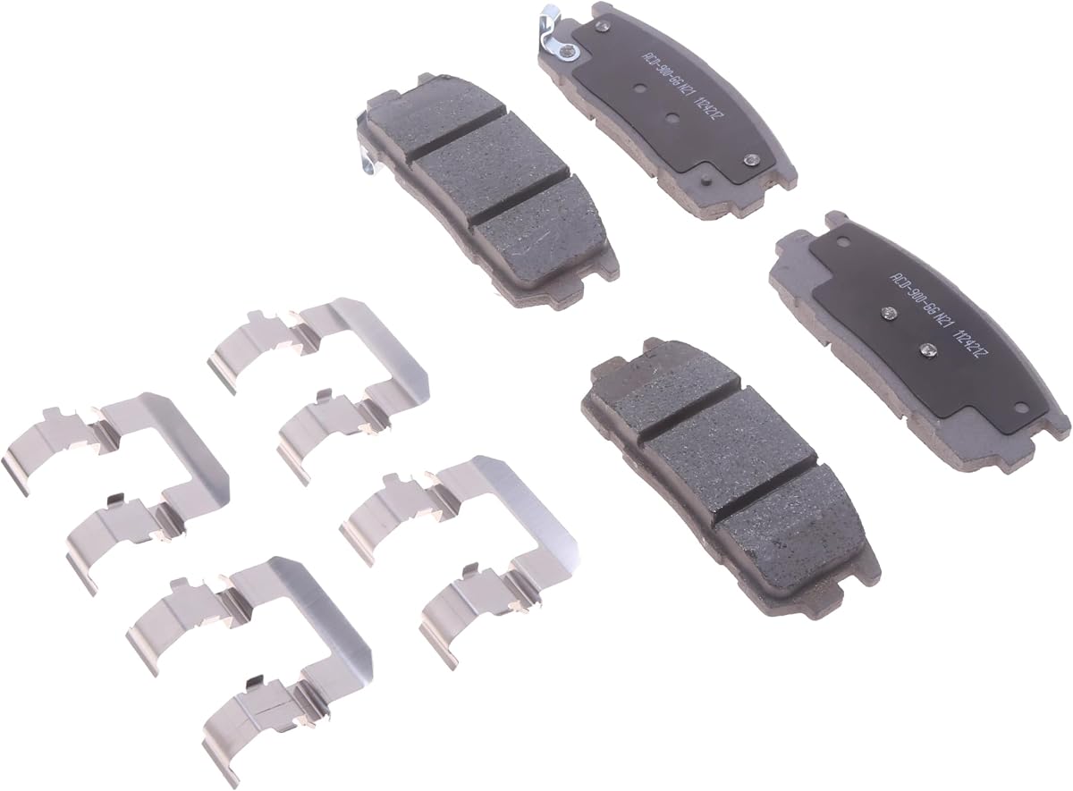 Kit de pastillas de freno de disco trasero de cerámica con clips de plata 14D1275CHF2 (19429888)