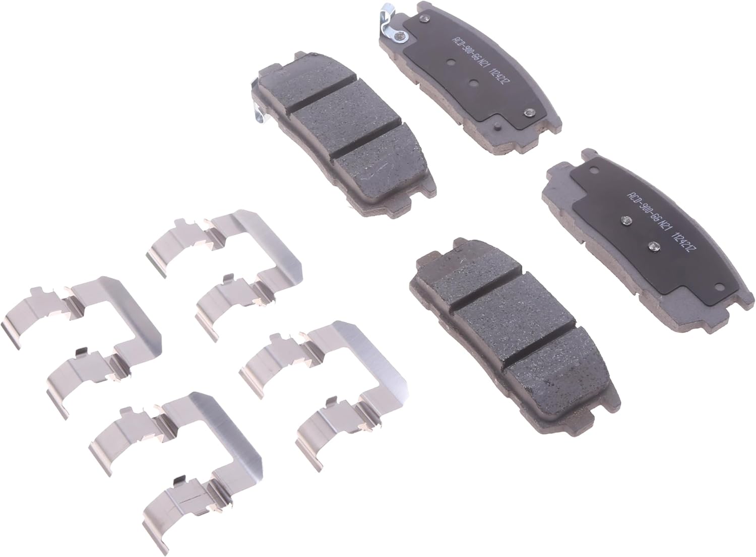ACDelco Silver 14D1275CHF2 (19429888) Ceramic Rear Disc Brake Pad Kit with Clips