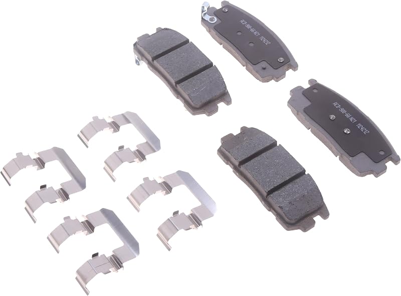 Kit de pastillas de freno de disco trasero de cerámica con clips de plata 14D1275CHF2 (19429888)