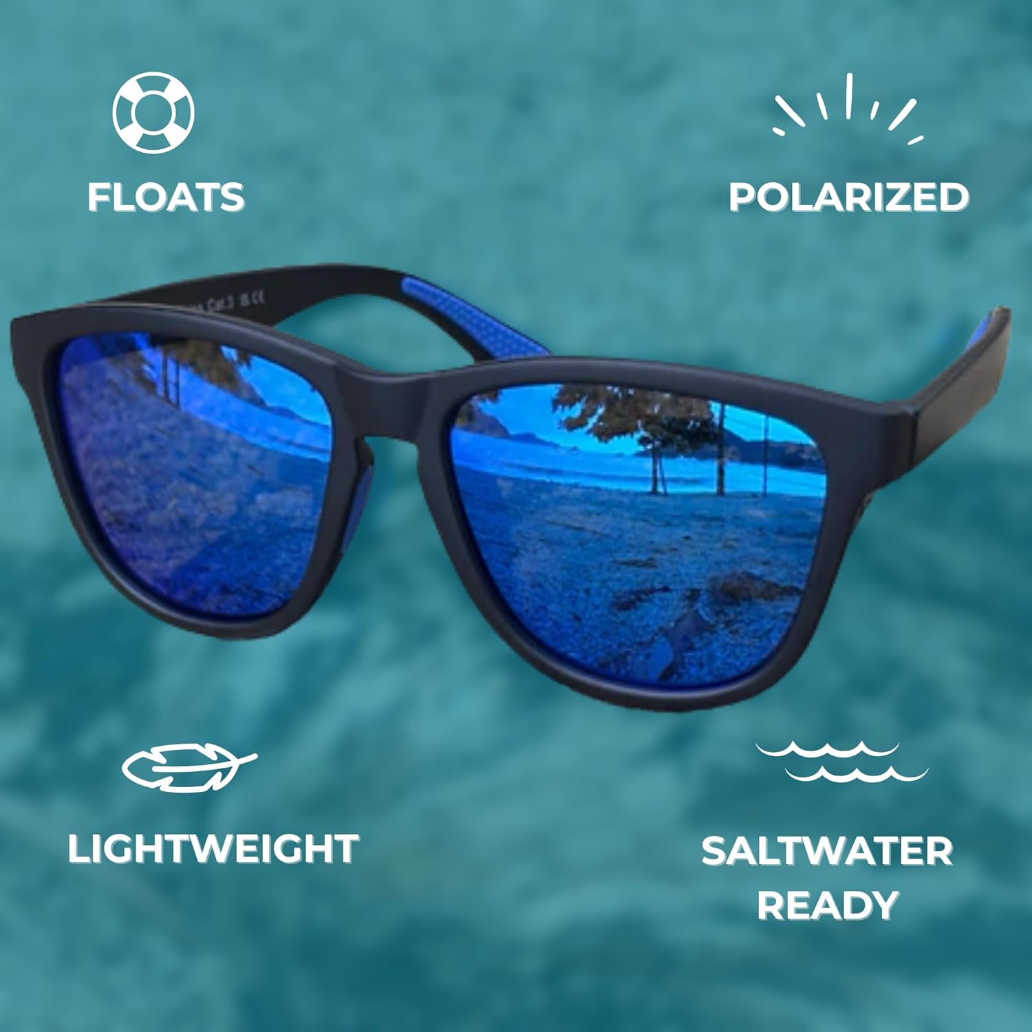 Signature Floating Polarized Sunglasses – Lightweight UV400 for Boating, Paddleboarding & Beach