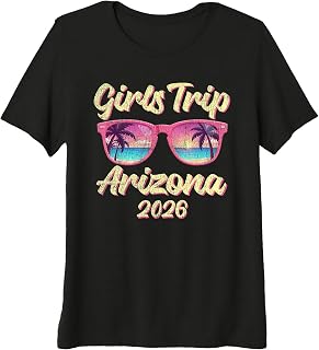 Womens Sunglasses Weekend Sister Getaway Girls Trip 2026 Arizona Premium Tri-Blend T-Shirt