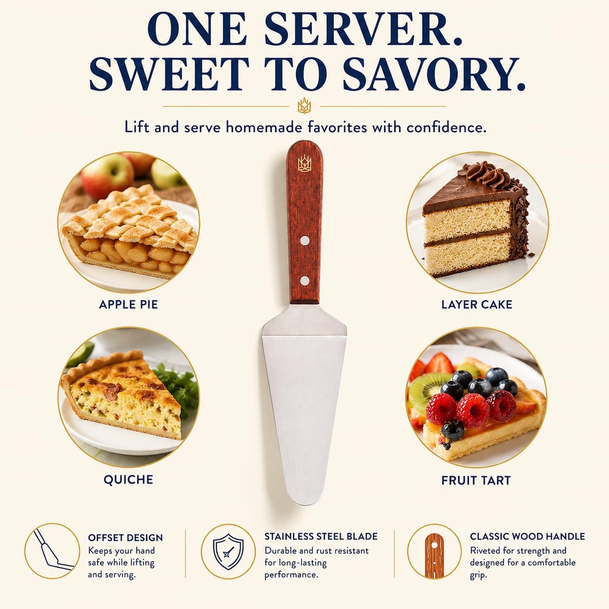 King Arthur Baking Company Offset Pie Server