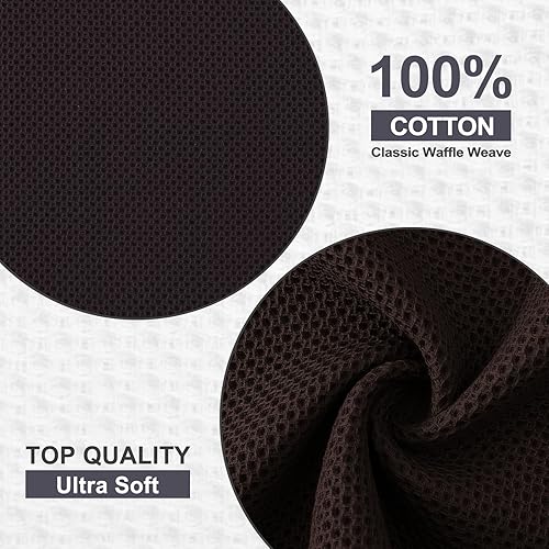 Miniatura 146 de Kitinjoy - Paños de cocina 100% algodón, paquete de 6 paños de cocina ultra suaves y absorbentes para secar platos, toallas de cocina de secado