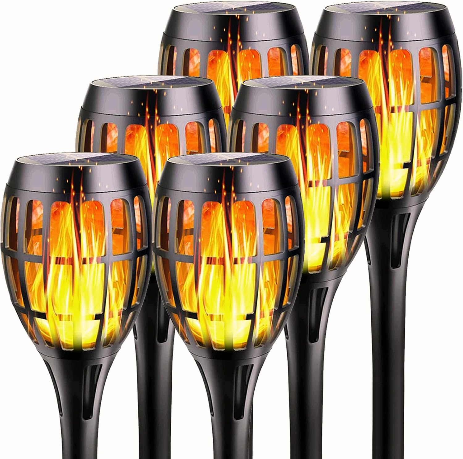60% Off Discount Solar Torch Lights with Flickering Flame, 20LED 6 Pack Flame Solar Lights Outdoor, IP65 Waterproof Solar Torch Light Auto On/Off for Garden, Patio, Yard, Pathway Best Cyber Deals 🔥 Solar Torch Lights with Flickering Flame, 20LED 6 Pack Flame Solar Lights Outdoor, IP65 Waterproof Solar Torch Light Auto On/Off for Garden, Patio, Yard, Pathway