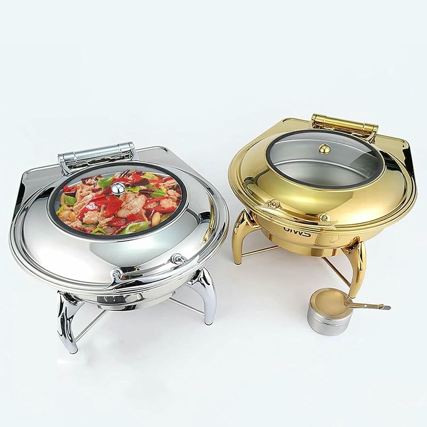 Electric Buffet Server Server and Heater for Catering Buffet - Buffet Game of Hot Stainless Steel Pots, Buffet Game with Hot Plates, Plates Heater for