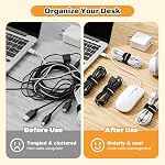 SummerBrite 70 Pcs Black Cable Ties with Writable Labels (Assorted Sizes 4", 6", 8"), Adjustable Reusable Cord Wraps & Wire Straps for PC Setup, Desk & Cable Management - 10cm, 15cm, 20cm Variety Pack