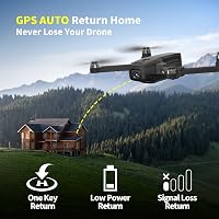 karuisrc K610 GPS Drón 4K Dupla Kamerával, SD Kártya, 5G WiFi, Követés Funkcióval - Összecsukható, Könnyű Kezdő Drón Felnőtteknek 3