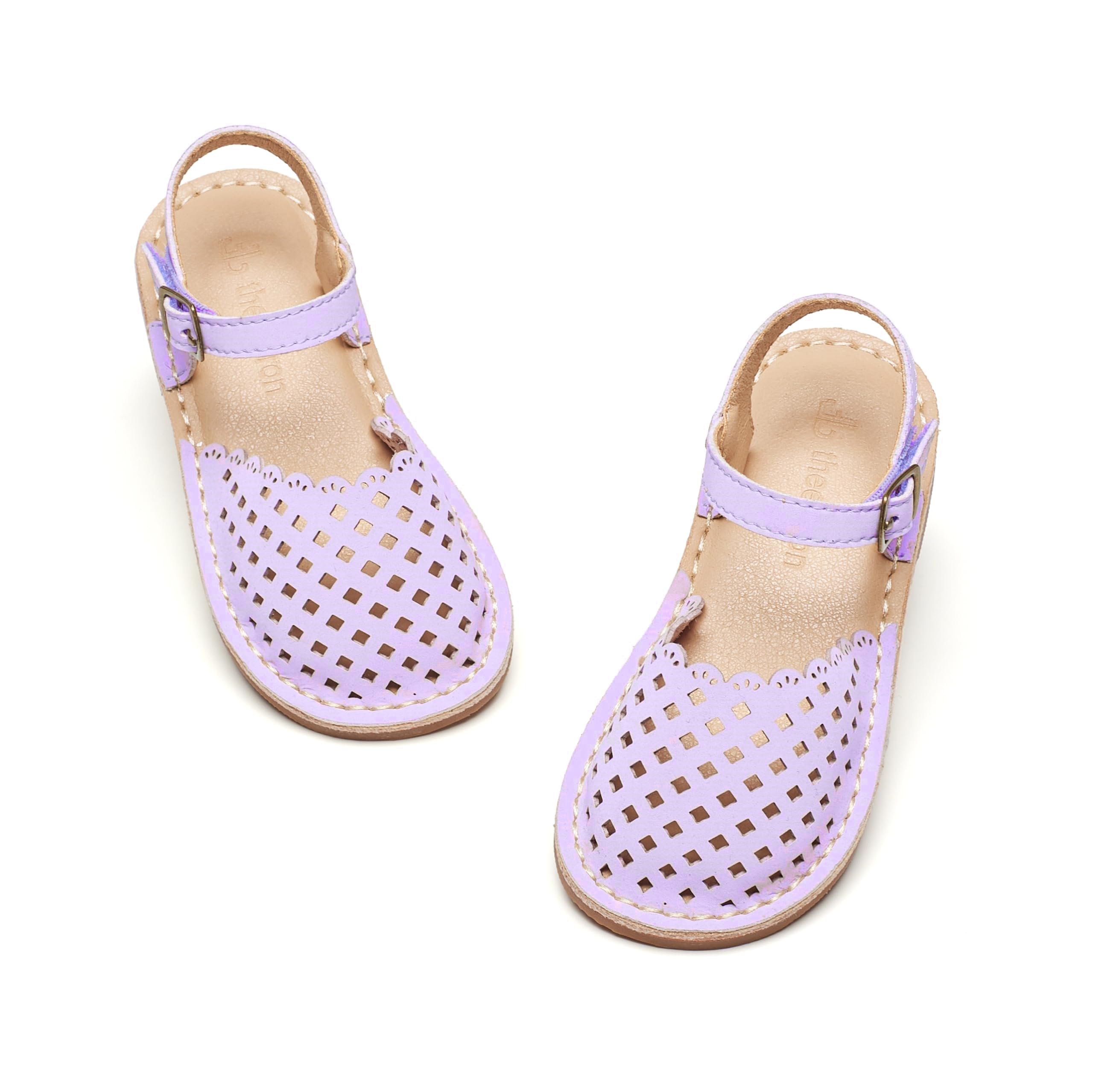 THEE BRON Toddler Girls Espadrilles Sandals Hollow Out Rustic Dress Shoes