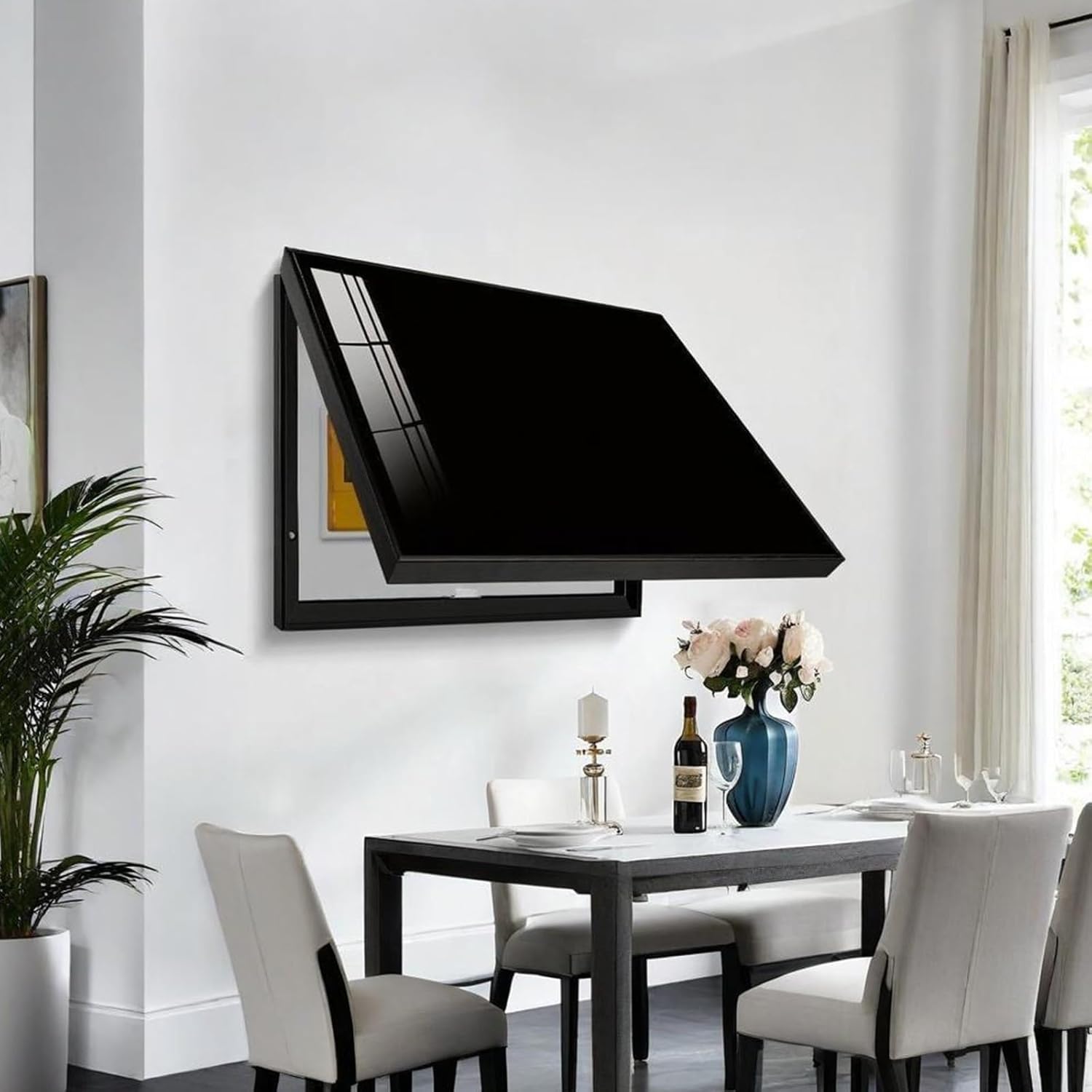 Decorative Electrical Panel Cover - Solid-Colored Wall Art for Circuit Breaker Box Concealment(C,40x30cm)