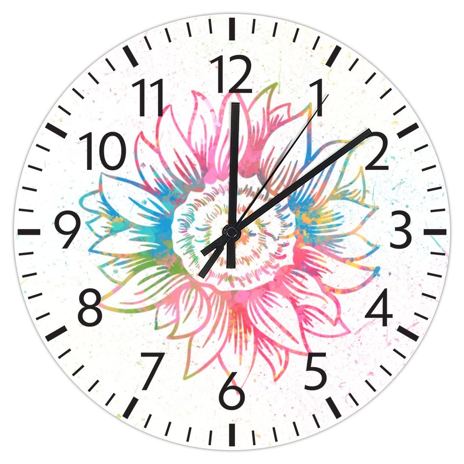 Horloge murale pas de bruit à piles pour supprimer le tic-tac